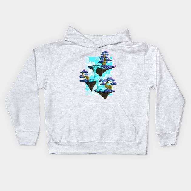 Floating Island Kids Hoodie by aaallsmiles